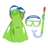 Kit Máscara + Snorkel + Pata Rana Bestway Niño-juvenil Buceo