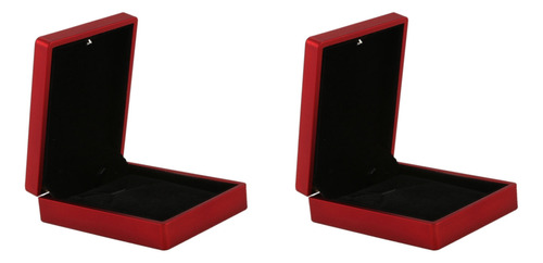 2 Cajas De Collares Con Luz Led De Goma Y Funda Colgante De