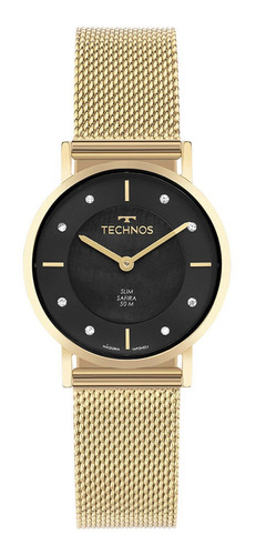 Relógio Technos Feminino Slim Dourado - 2025ltx/1p