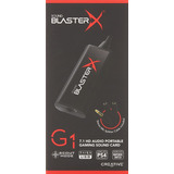 Usb Dac Creative Sound Blasterx G1 7.1  - Placa De Sonido Ex