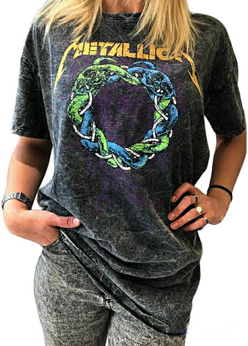 Remeron Rock Nevado Mujer Metallica Migue Rock Sur Store 