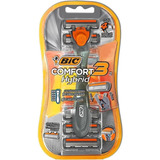 Maquina De Afeitar Bic Comfort 3 Hybrid Recarg + 6 Repuestos