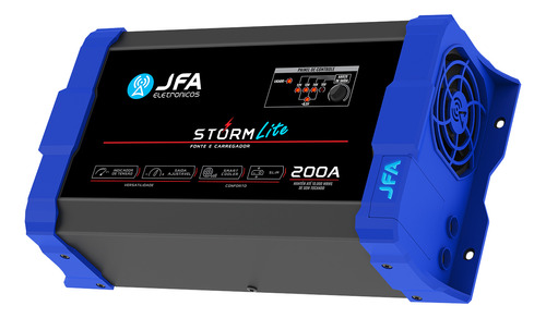 Fonte Carregador Automotivo Jfa Storm 200 Amper Lite Bivolt