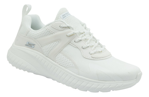 Tenis Skechers Bobs Squad Chaos 118034/wht Blanco Memory Foa