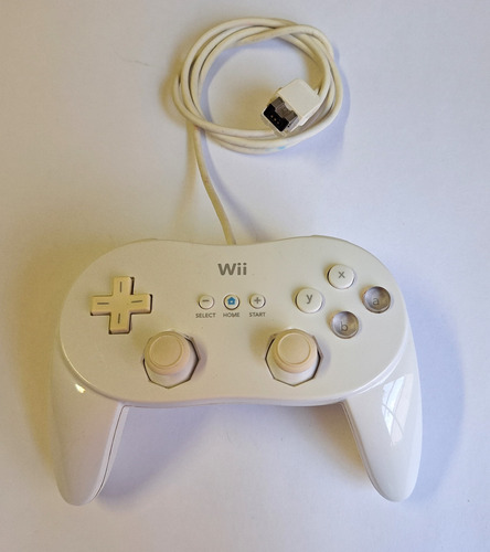 Control Classic Pro Nintendo Wii O Wii U Blanco Original 