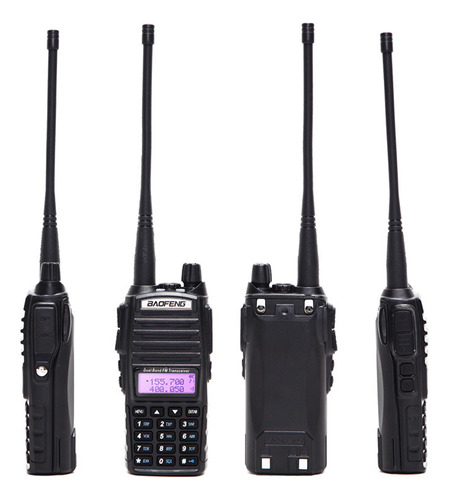 Pack 2 Radios Transmisor Walkie Talkie Baofeng Uv-82 Dual Ba