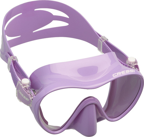 Visor Cressi F1 Frameless Buceo, Snorkeling Y Apnea Lila