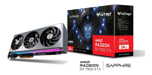 Tarjeta De Video Amd Sapphire  Nitro+ Radeon Rx 7000 Series Rx 7900 Xtx 11322-01-40g 24gb