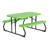 Mesa De Picnic Lifetime Infantil Plegable Verde