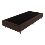 Cama Box Solteiro Marrom Comfort Prime 78x188