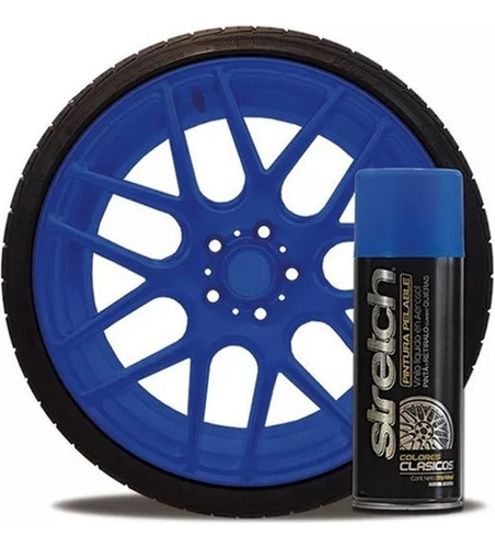 Stretch Pintura Removible Azul Mate - Warnes Wheels