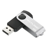 Pendrive Multilaser Twist Pd587 Preto/prateado 2.0 8gb