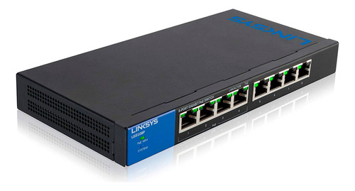 Switch 8 Puertos Linksys Lgs108p 4 Poe+4 Gigabit 10/100/1000