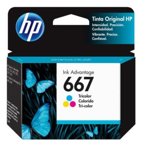 Cartucho Original De Tinta Color Hp 667 Advantage 