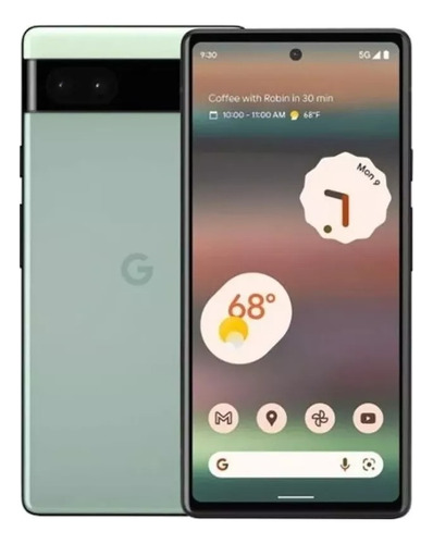 Google Pixel 6a 128 Gb 6 Gb Ram Verde Salvia Con Caja Original + Audífonos 