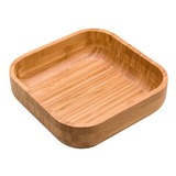 Tigela Bowl Quadrada Saladeira Em Bambu Grande