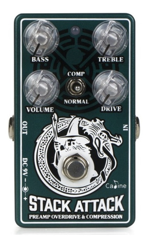 Pedal Caline Stack Attack Preamp Overdrive Compressor + Nf