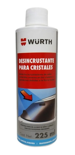 Desincrustante De Cristales - Quita Lluvia Acida 225ml Wurth