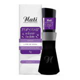 Nati Top Coat Selante Com Glitter Led\uv Brilho Cristalino