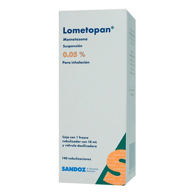Lometopan Suspensión Para Inhalación, 1 Frasco Nebulizador 140 Nebulizaciones (18 Ml) | Meses sin interés
