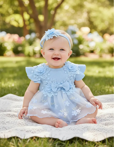 Vestido/pañalero Bebe/niña Bordado