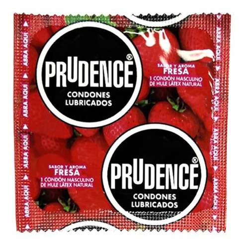 Condones Prudence De Fresa 50 Piezas