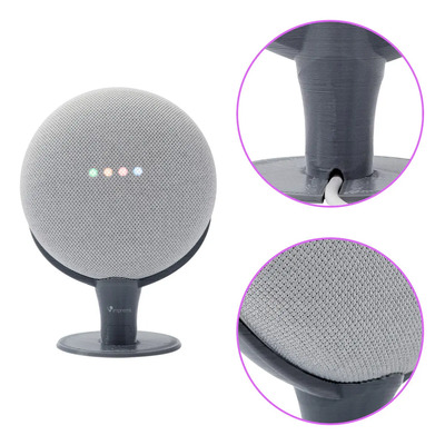 Soporte Tipo Pedestal Para Google Home Mini Nest Mini Diseño Impremli Color Gris Oscuro Base Decorativa Estable | MercadoLibre