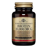 Solgar  biotina 10,000 mcg Cápsulas Vegetales  soporta Pie