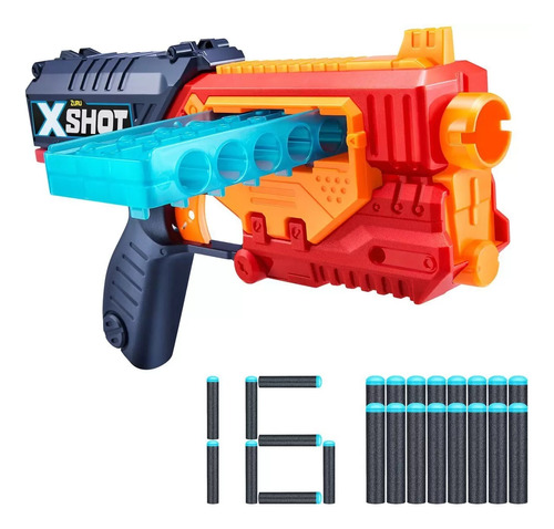 Pistola Lanza Dardos X-shot Quick Slide Cargador Rápido