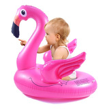 Boia Flamingo Para Bebê Cisne Rosa Inflável C/ Assento Verão