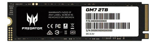 Disco Sólido Ssd Interno Acer Predator Gm7 2tb Negro