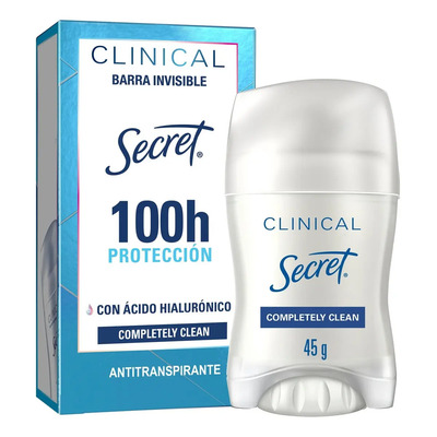 Desodorante Secret Clinical, Completely Clean, 45 GR | MercadoLibre