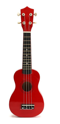 Ukelele De Madera Soprano Con Funda Manual Y Lecciones