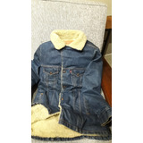 Campera Jean Con Corderito Lewis Parka Mujer