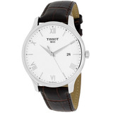 Reloj Tissot Para Hombre T Classic Correa De Cuero Marrón