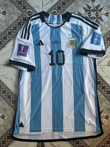 Camiseta Argentina Qatar 2022 Final 2 Estrellas De Juego