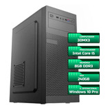 Computador Cpu Pc Torre Core I5 3° 8gb Ssd 240gb Com Nf