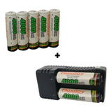 Pack 5 Baterías Recargables 18650  + Cargador Doble 3.7v