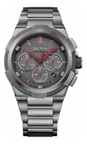 Reloj Hugo Boss. 1513361 Color De La Correa Gris Color Del Bisel Gris Color Del Fondo Gris