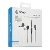 Micrófono Boya By-m2d Celular Grabación Audio iPhone