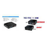 Conversor Vga + Audio Para Hdmi Pc Tv Video Game Monitor 