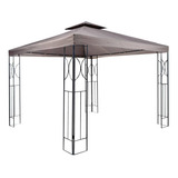 Toldo Pérgola Tabaco 3x3 De Panel Doble