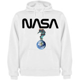 Sudadera Caballero Nasa Astronauta Planeta Skateboar