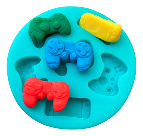 Molde De Silicon Videojuegos Controles Mini Fondant