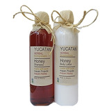 Kit Shampoo Y Crema Corporal Orgánico Miel Yucatan Herbal 