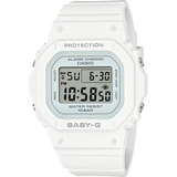 Relógio Para Adolescente Feminino Casio Baby-g Bgd-565-7dr Cor Da Correia Branco Cor Do Bisel Branco Cor Do Fundo Branco