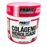 Colágeno Hidrolisado Pó C/ Betacaroteno Morango 150g Profit