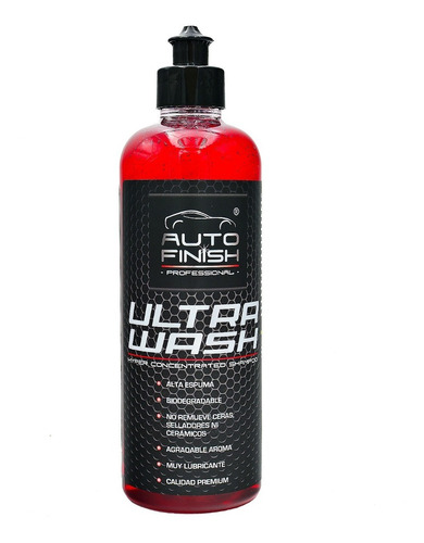 Autofinish Ultra Wash Shampoo Hyper Concentrado Espuma 1 Lt