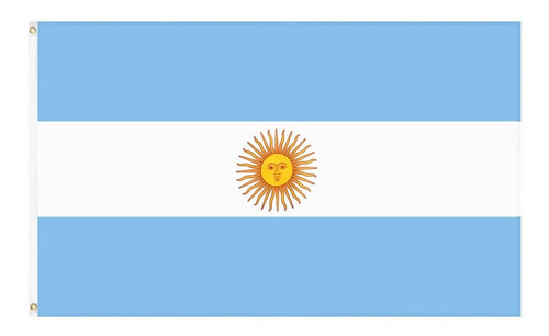 Bandera De Argentina De Poliéster Medida De 90 X 150 Cm