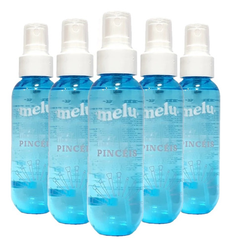 6 Spray Limpa Pinceis Melu Ruby Rose Atacado 